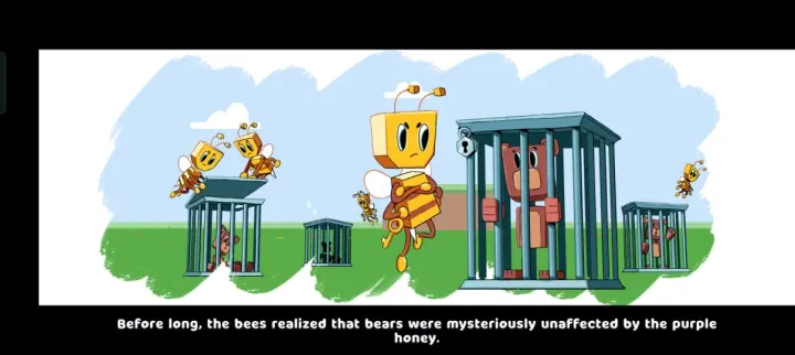 All characters in Super Bear Adventure - Baaren Shicka and Purple Honey