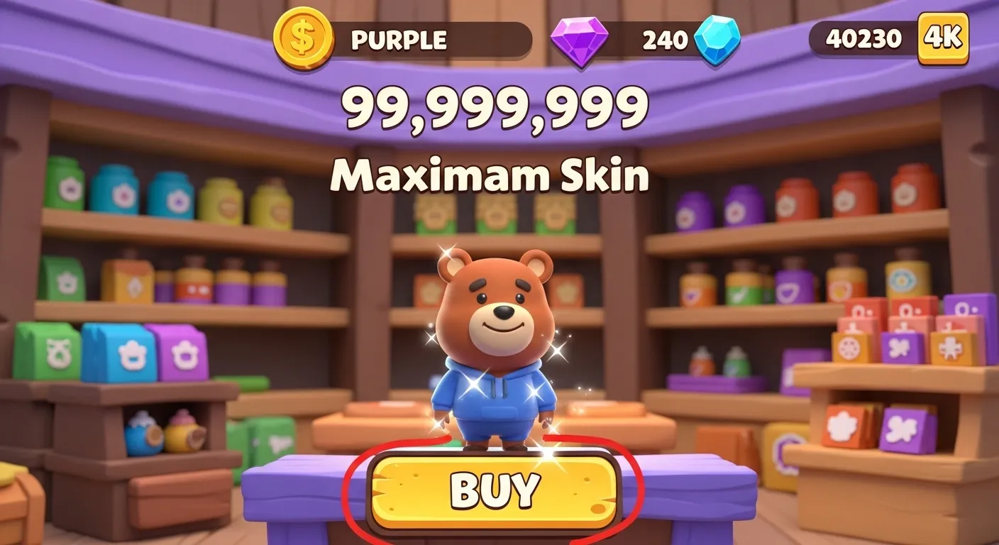 Economy proof for coins and gems used to unlock hats and skins in Super Bear Adventure - Super Bear Adventure