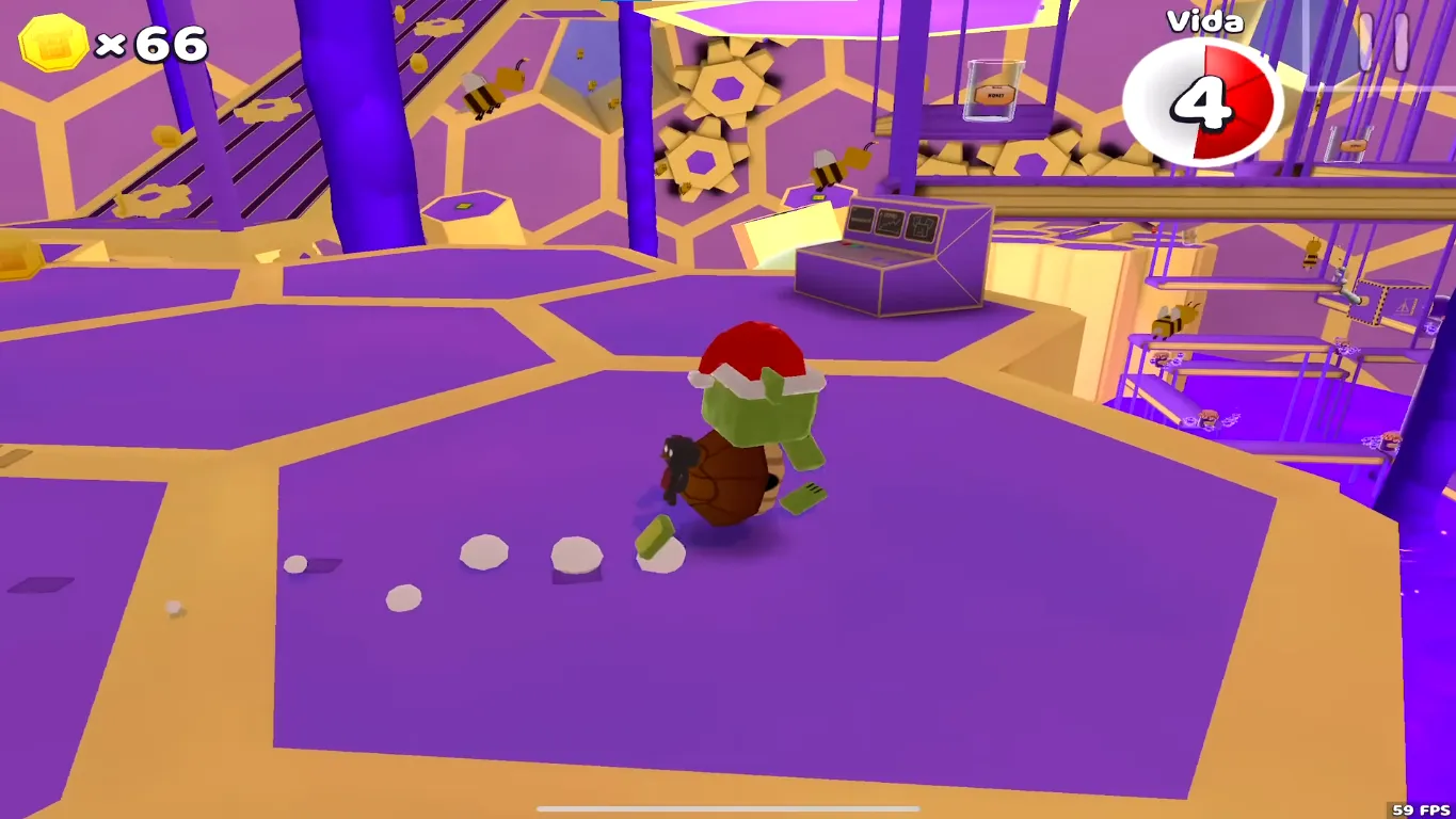 Final battle against Baaren's Brother in the Purple Honey void - Super Bear Adventure