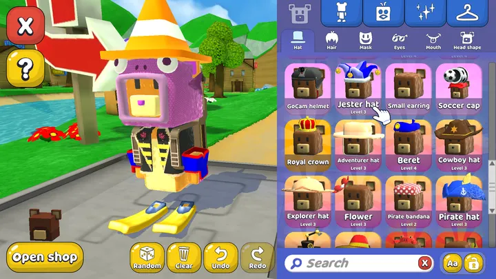 Super Bear Adventure Update 13.0 customization studio hats menu